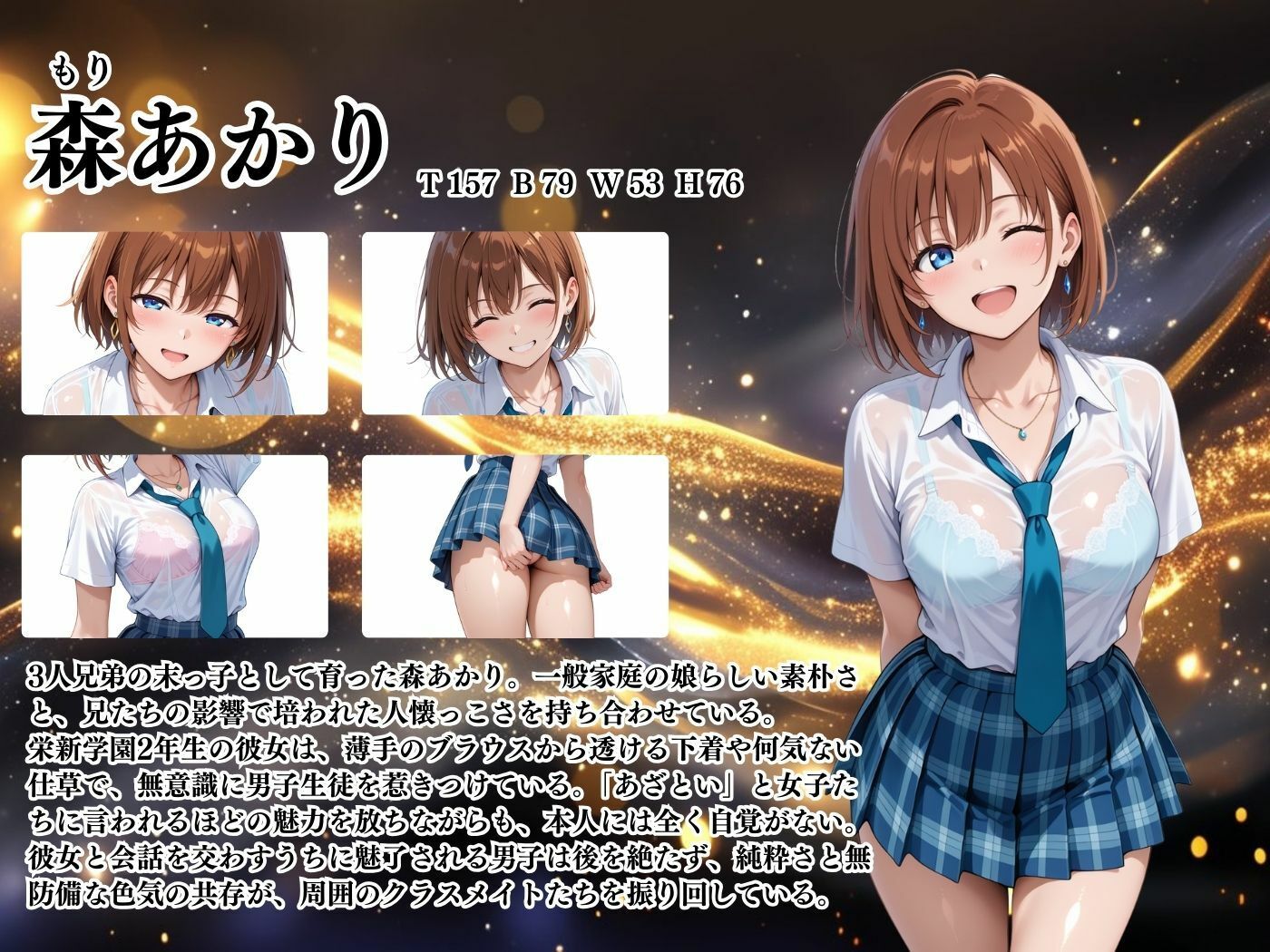 【4Kイラスト】1万3000人の生徒を抱いた校長による森あかりへの性指導(ブルマ編)