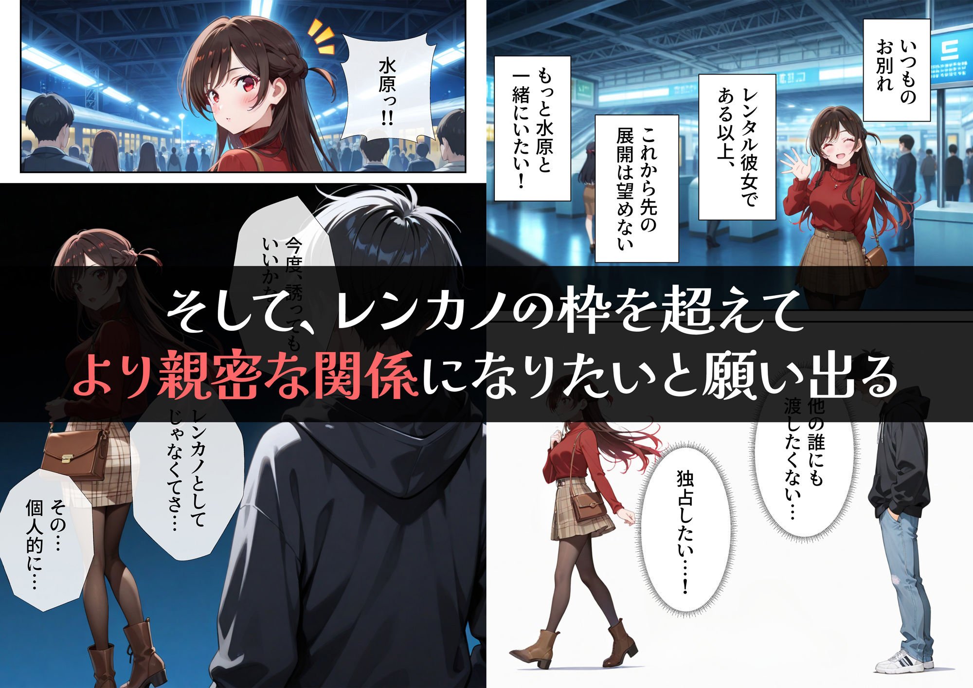 レンタル彼女、催◯洗脳で寝取ります