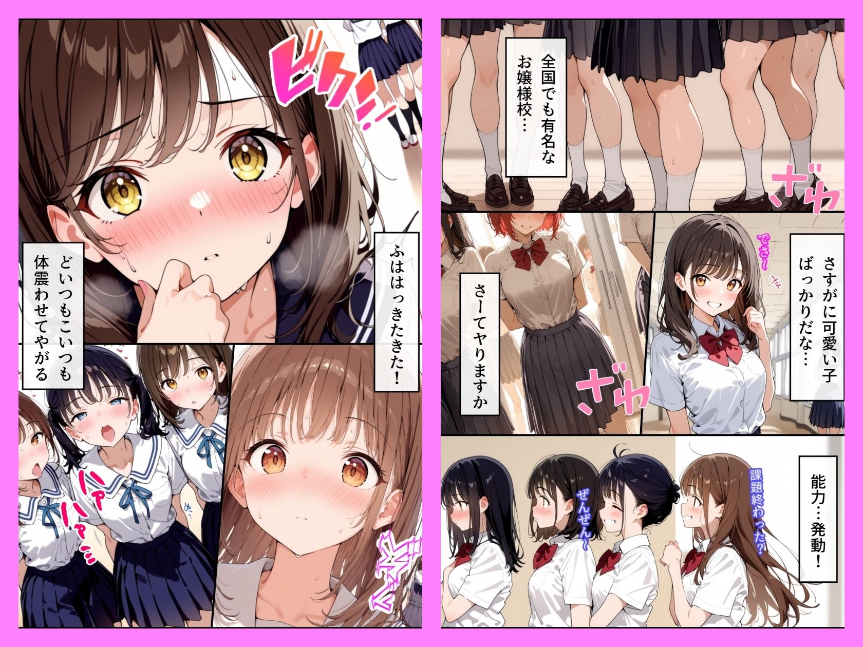 女子校生ハーレム 女を発情させる能力を手に入れた男