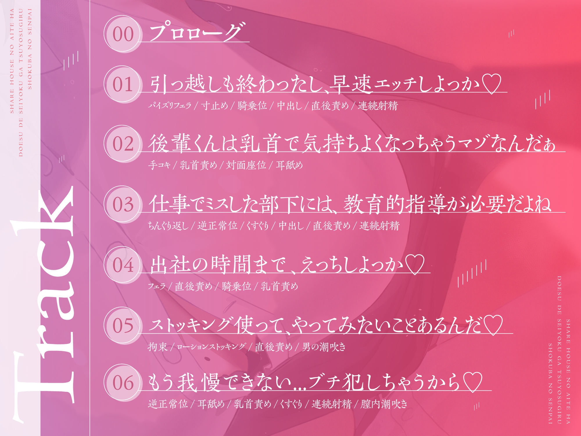 シェアハウスの相手はドSで性欲が強すぎる職場の先輩