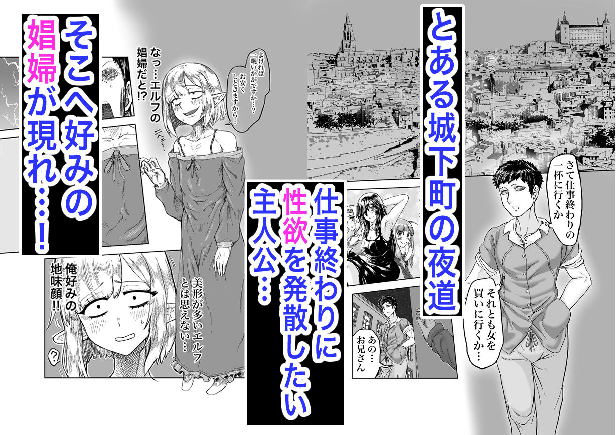風呂嫌いな地味顔エルフの娼婦を騙して嫁にする