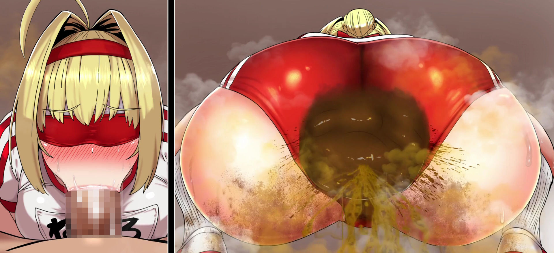 便意我慢目隠しフェラ集 1