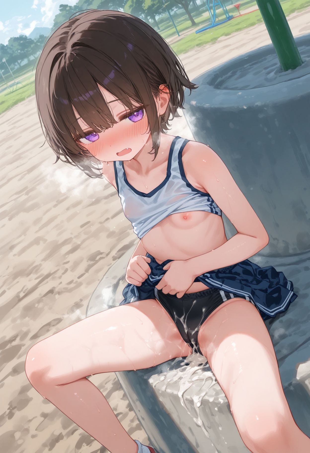 可愛い女の子のおまんこ見ながらパンツの中に射精したい！2