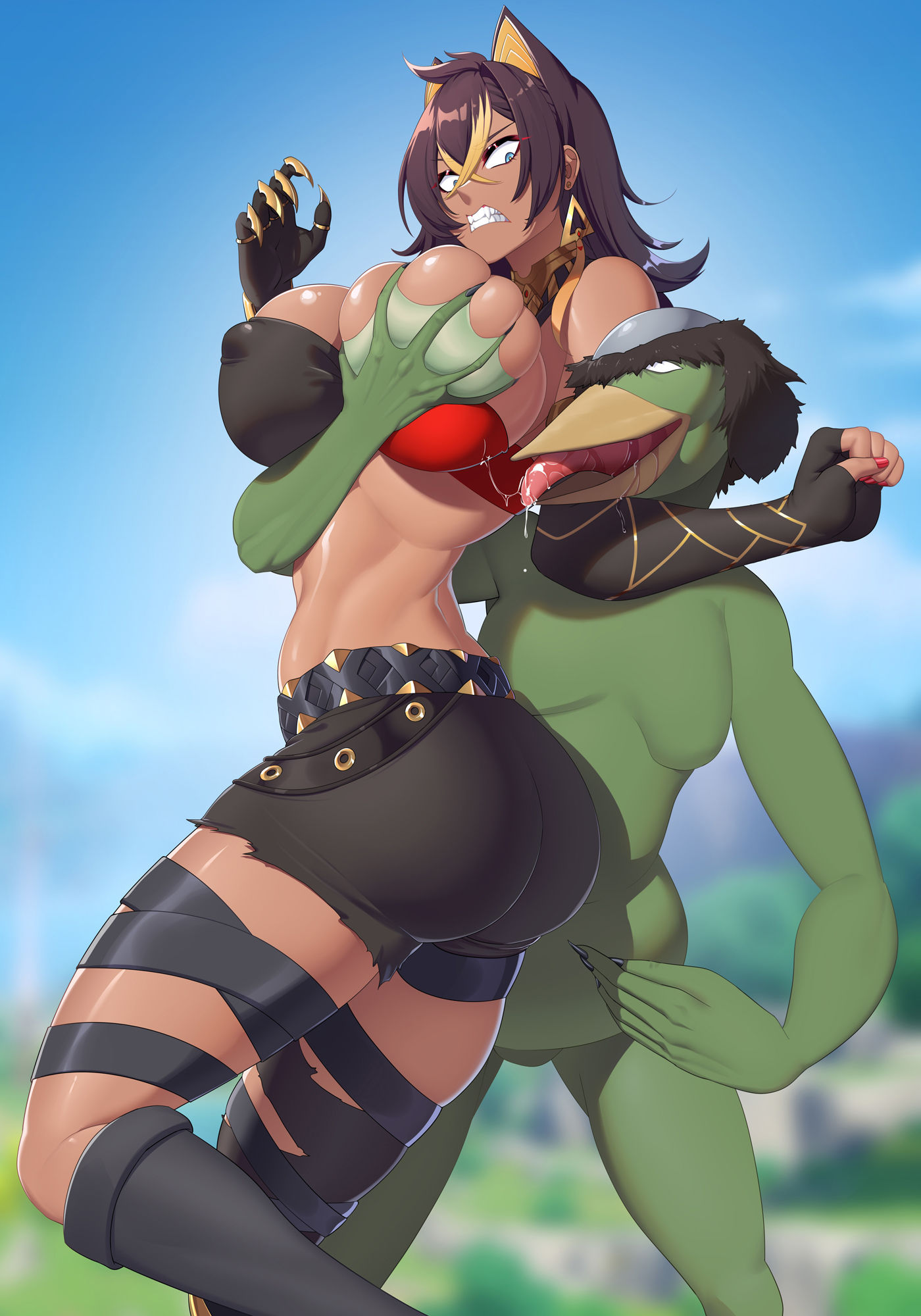 河童は原Oの美女達のケツ穴から、エグいもん盗んでった。