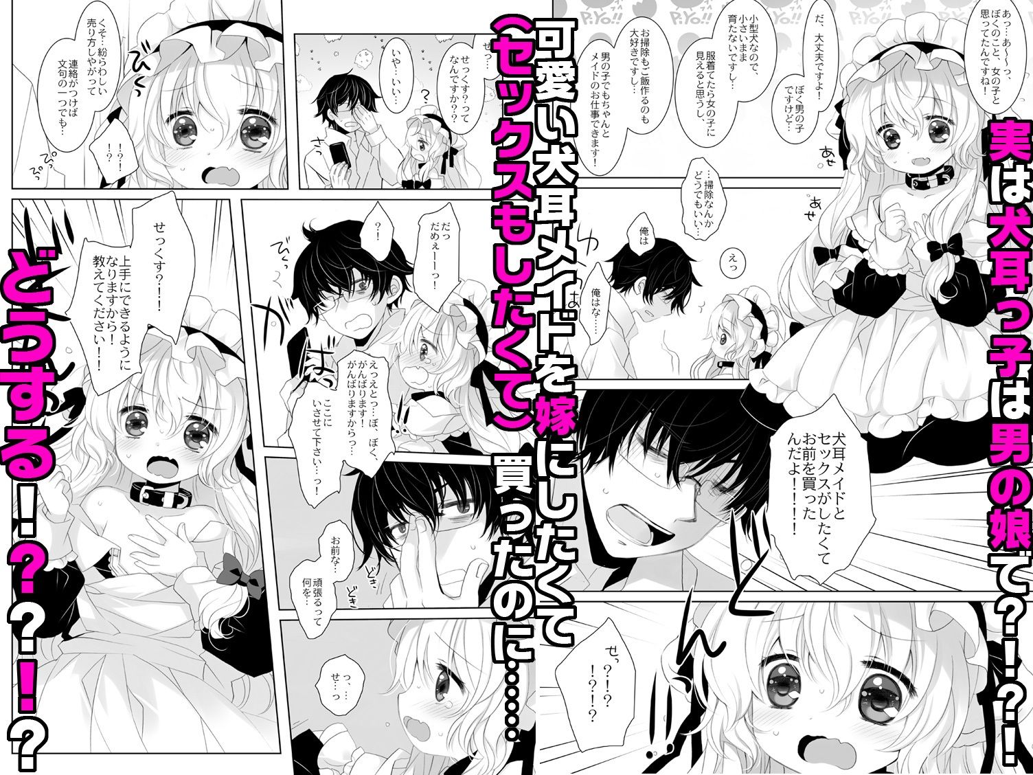嫁にしようと思って買った犬耳メイドが男の娘だった