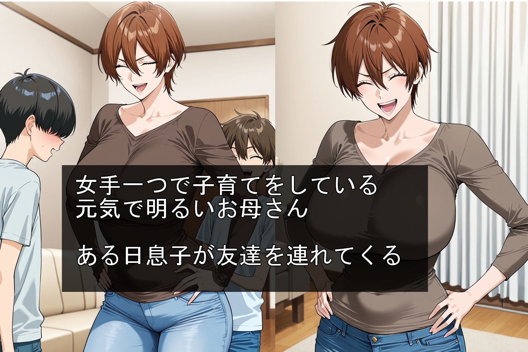母ちゃんが息子の友達に寝取られる