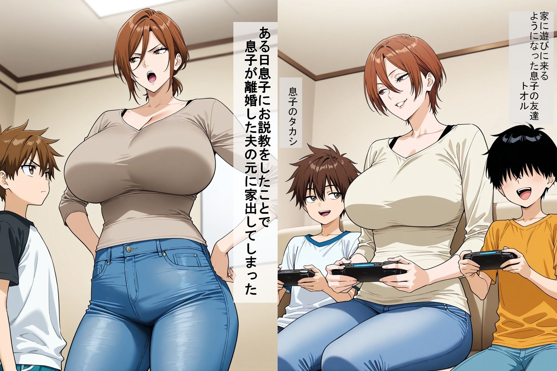 母ちゃんが息子の友達に寝取られる