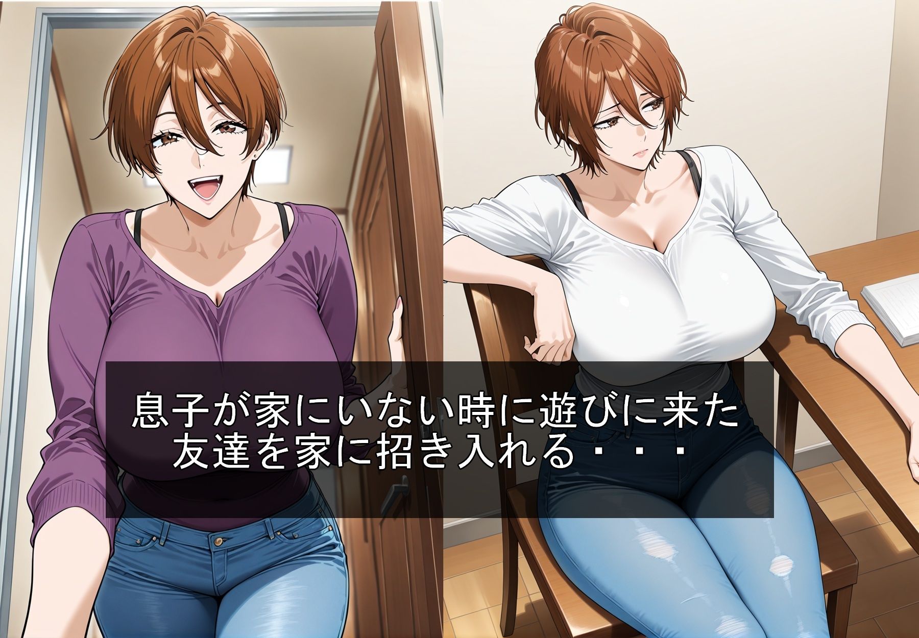 母ちゃんが息子の友達に寝取られる