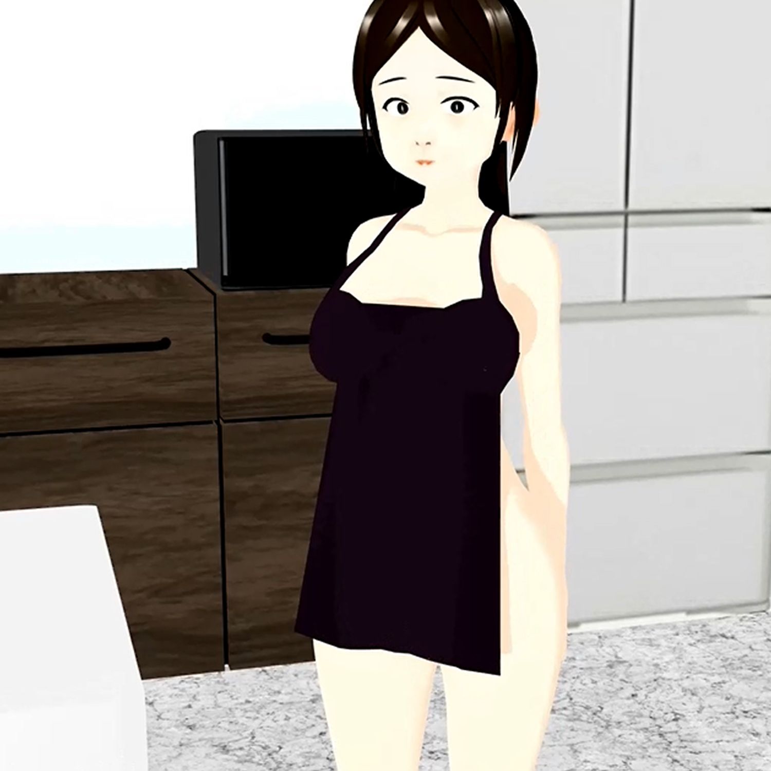 【期間限定】裸エプロンでバナナフェラ 北野聖子