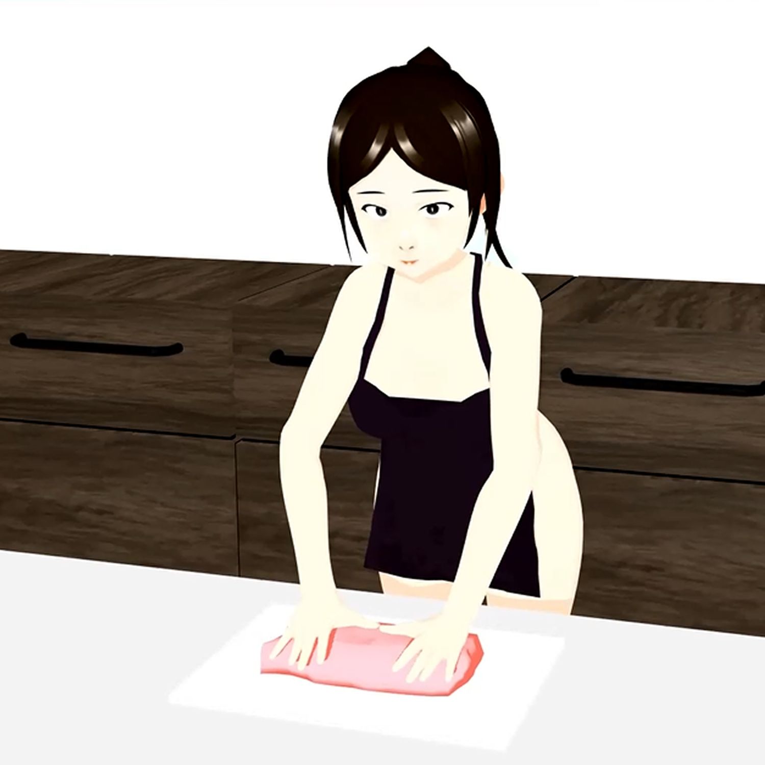 【期間限定】裸エプロンでバナナフェラ 北野聖子