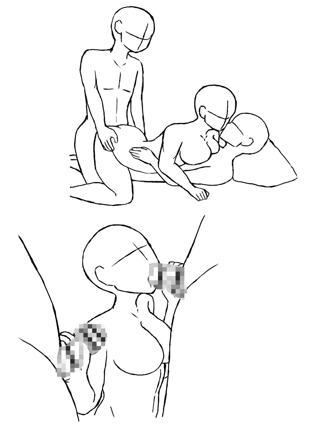 3P（男2・女1）ポーズ集