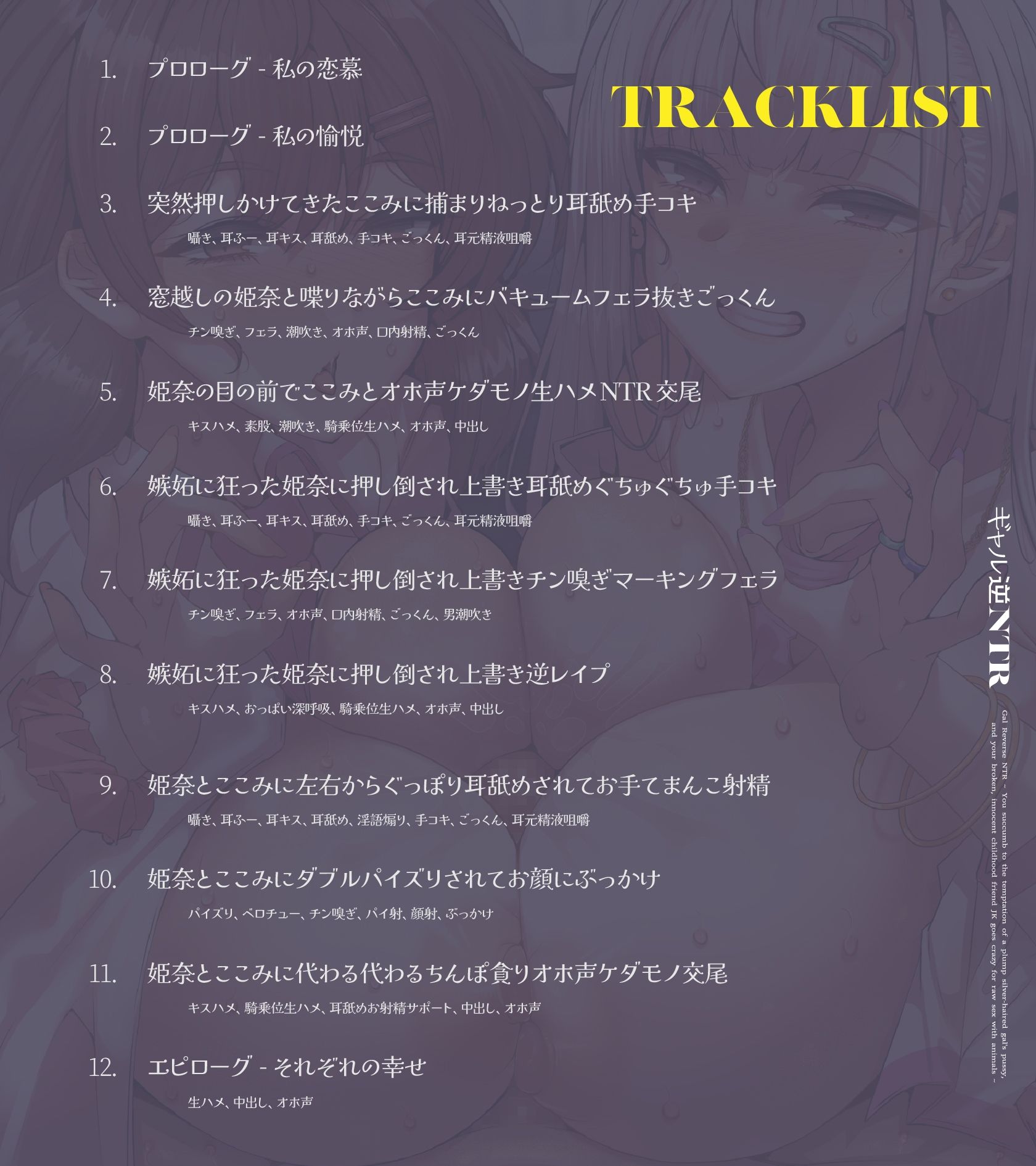 【フルカラーCG同時発売】ギャル逆NTR〜むっちり銀髪ギャルおまんこ誘惑にアナタは負け、壊れた純情幼なじみJKは生ハメ動物交尾に狂う〜【KU100】