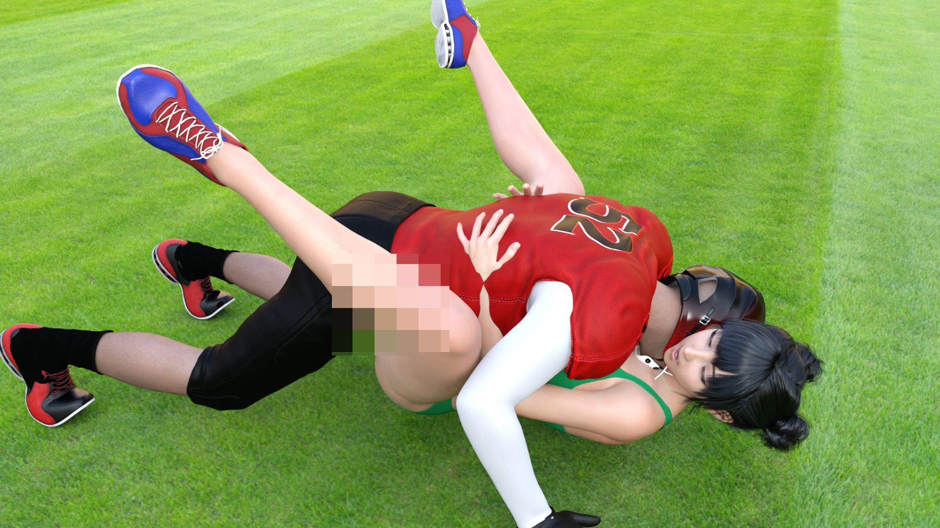 【▲100】生徒会長 一ノ瀬廻里 陸上部の助っ人として大会に出たところ、同じスタジアムに来ていたアメフト部の男子に犯●れる Vol.002（正常位B）