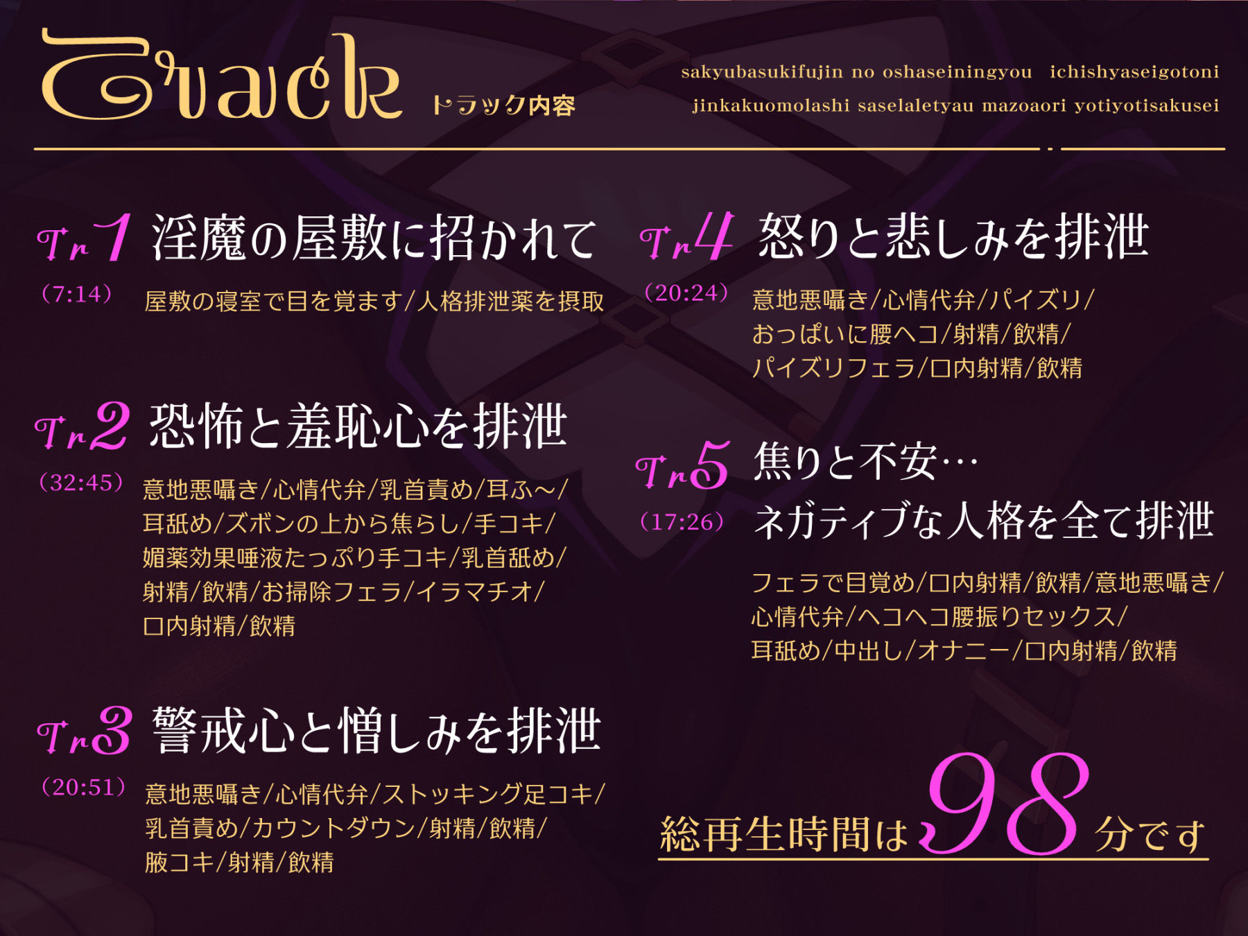 【心情代弁×人格排泄】サキュバス貴婦人のお射精人形〜1射精ごとに人格お漏らしさせられちゃう♪マゾ煽りよちよち搾精〜
