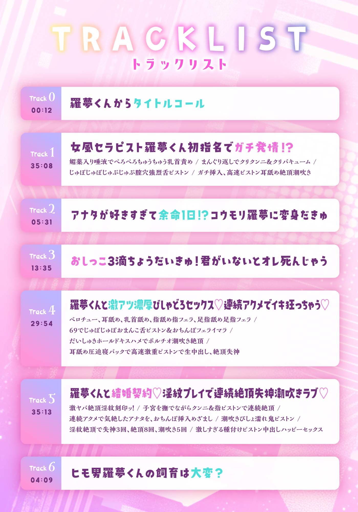 【CV.一条ひらめ】オノマトペいーっぱい♪淫魔の羅夢くん♪潮吹き聖水まん汁、全部まとめていただきます♪