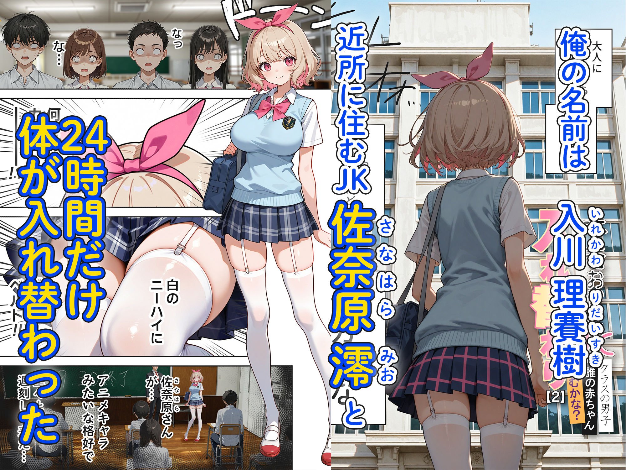 キモおじ⇔JK入れ替わり【2】クラスの男子誰の赤ちゃん孕むかな？