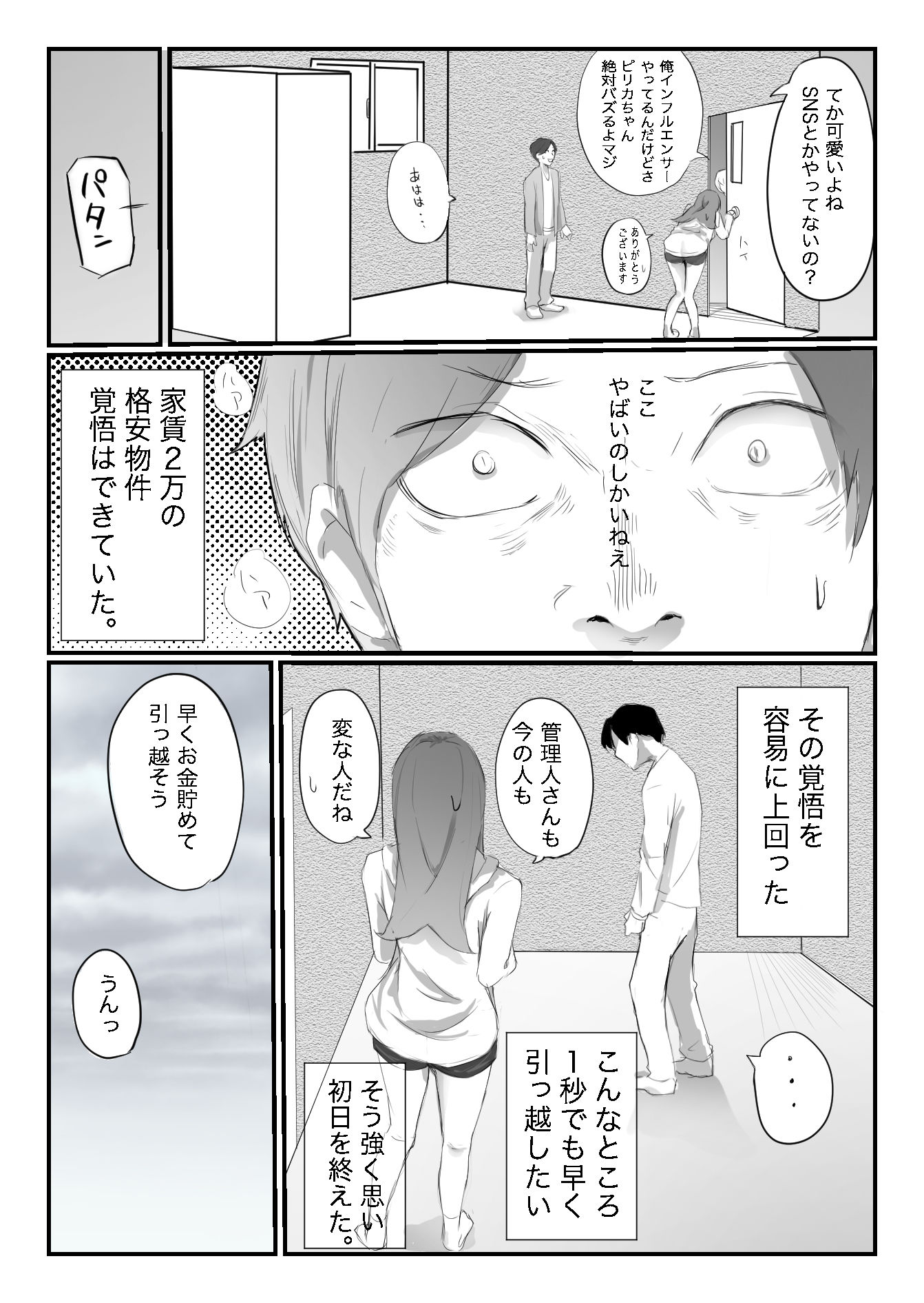 安いシェアハウスで彼女が狙われる話