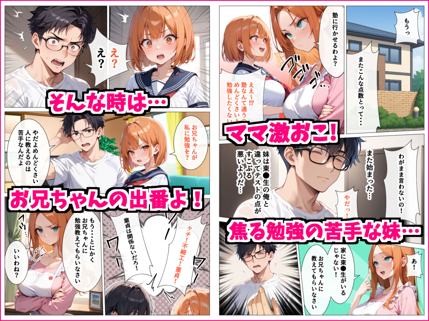 勉強の苦手な妹がエチエチだったの何度も生ハメして中出ししまくった話