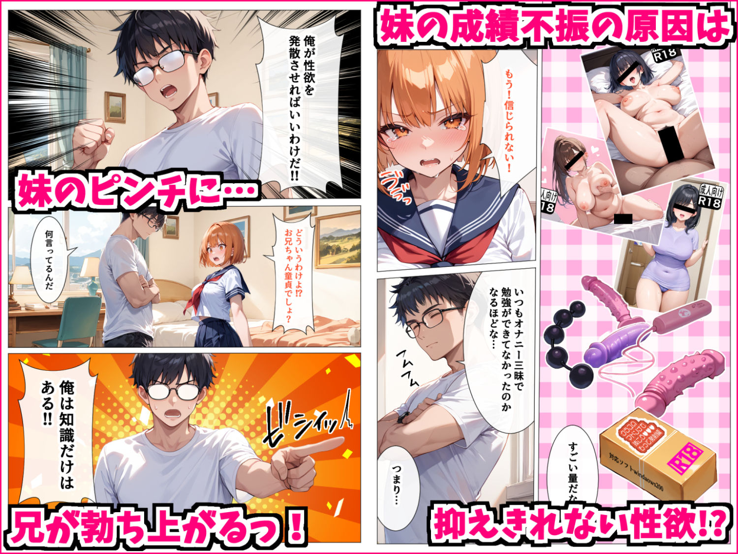 勉強の苦手な妹がエチエチだったの何度も生ハメして中出ししまくった話