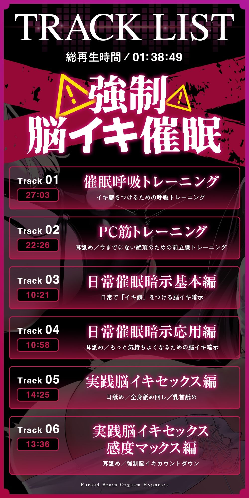 強●脳イキ催●〜7日間で堕ちるアナタの脳のイキ癖開発調教訓練〜【淫語×心情代弁×囁き催●】