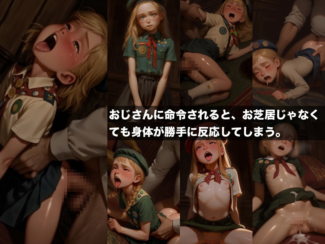おじさんしか知らない私のこと - 中年男性の家に連れ込まれたブロンド美少女の秘密の記録【500枚】