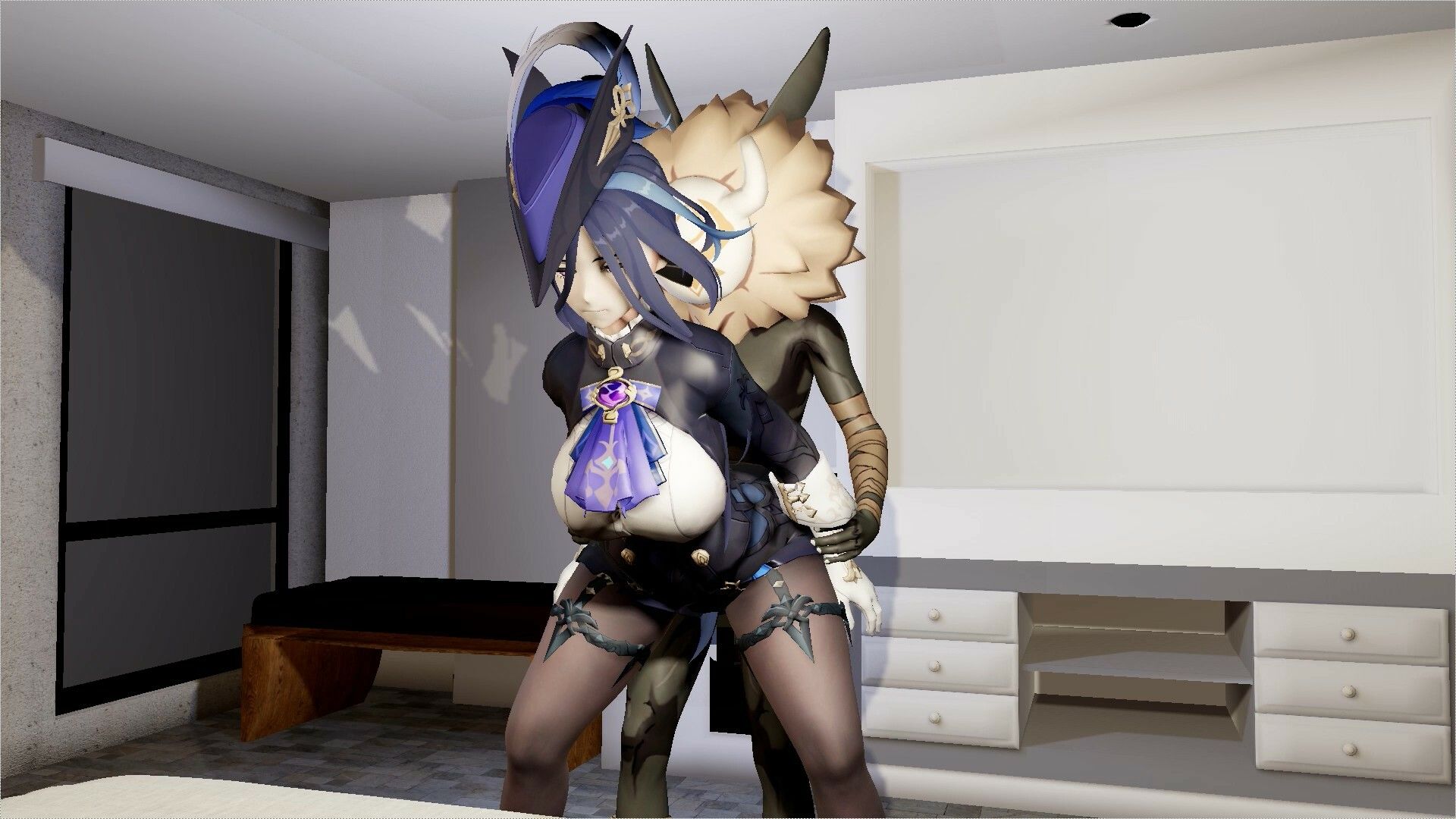 【ROMV288】原神クロリンデとヒルチャールの部屋中出しセックス「ンギモヂィィーーー！」