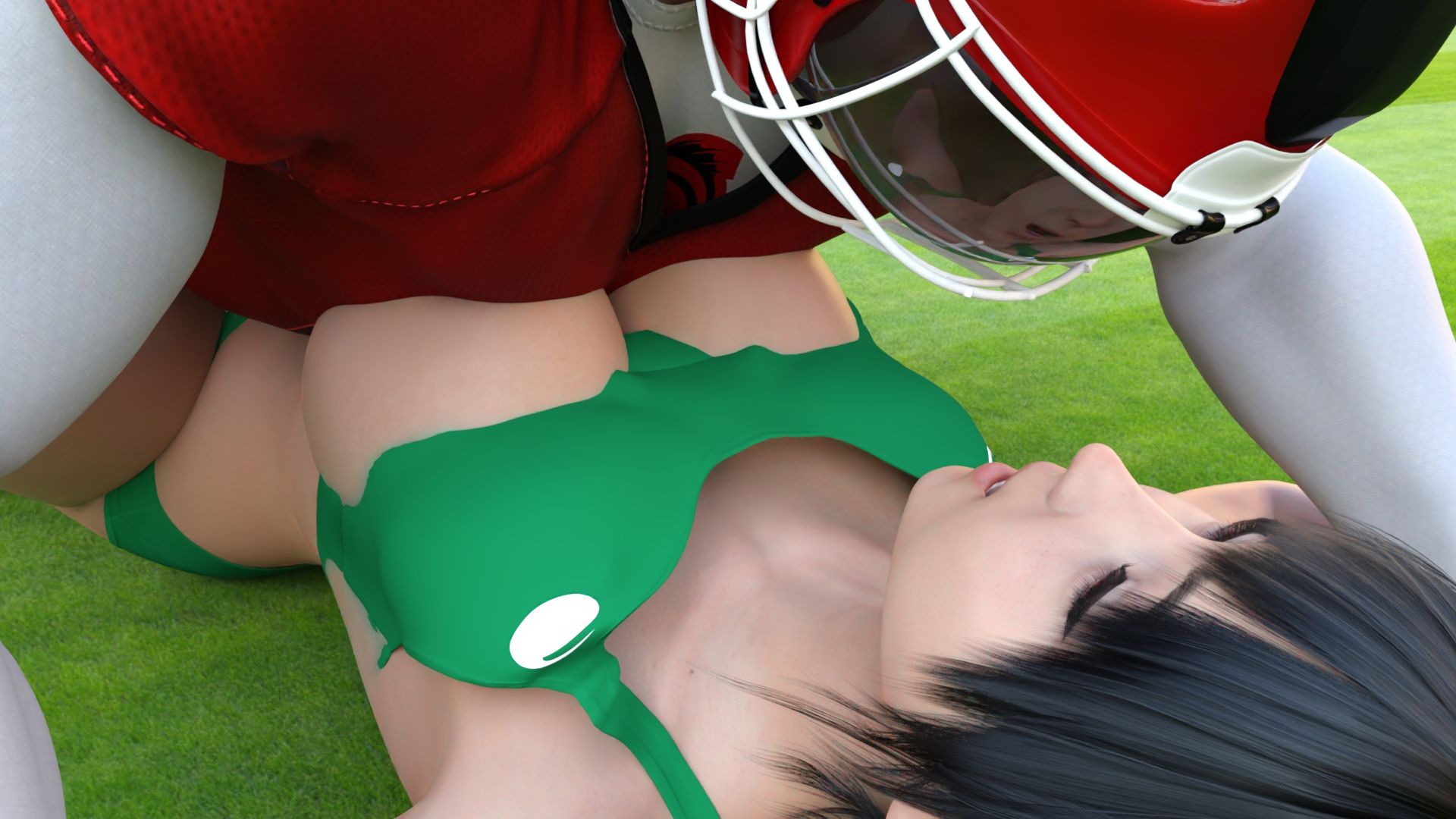 【▲100●100】生徒会長 一ノ瀬廻里 陸上部の助っ人として大会に出たところ、同じスタジアムに来ていたアメフト部の男子に犯●れる おっぱい丸出しVol.001（正常位）