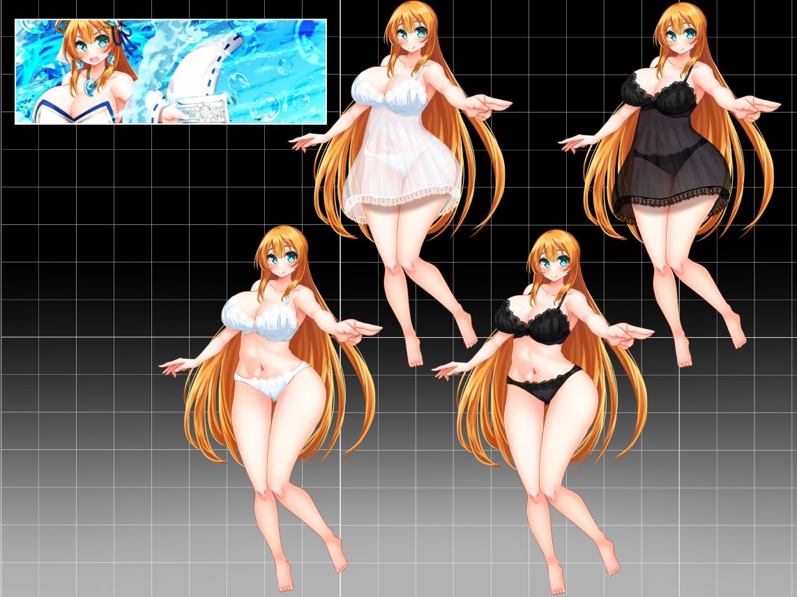 【立ち絵素材】水の巫女