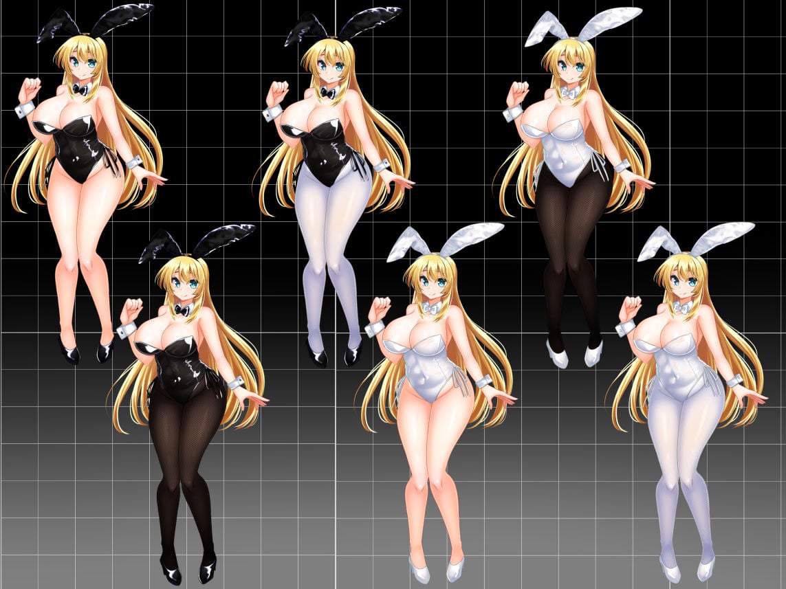 【立ち絵素材】カラーバニーガール