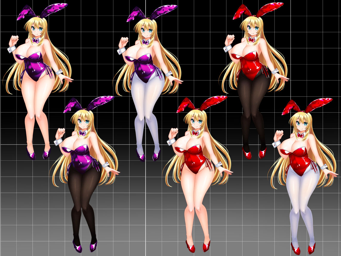 【立ち絵素材】カラーバニーガール