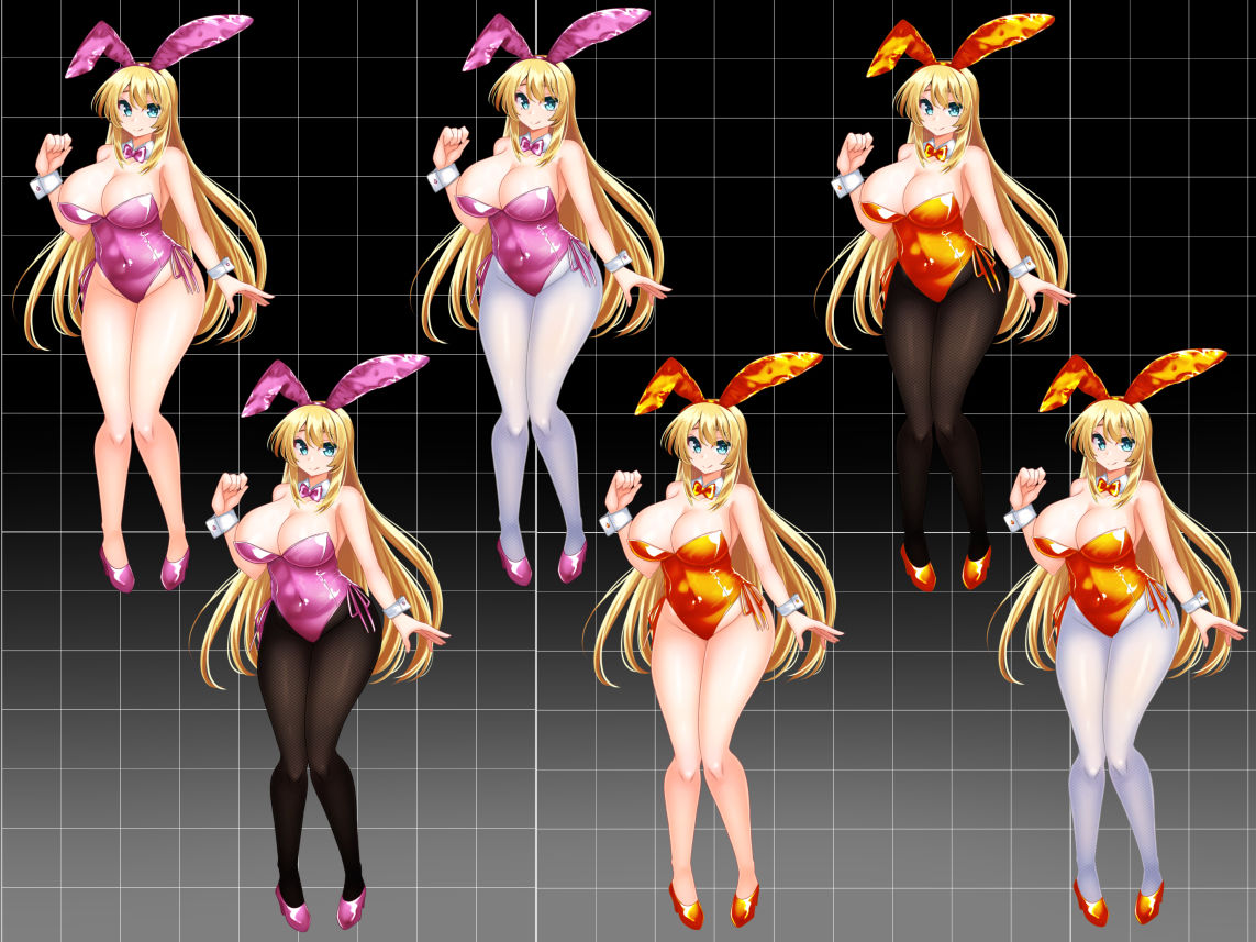 【立ち絵素材】カラーバニーガール
