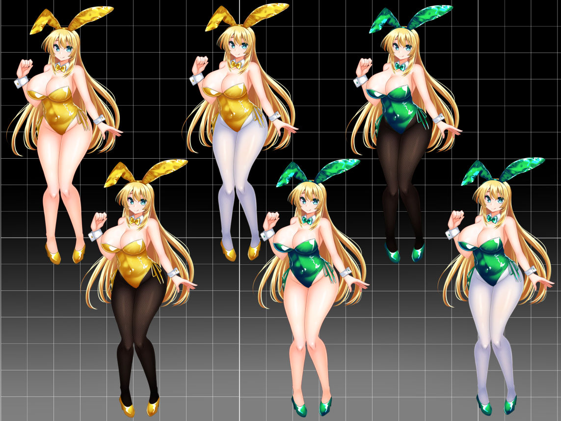【立ち絵素材】カラーバニーガール
