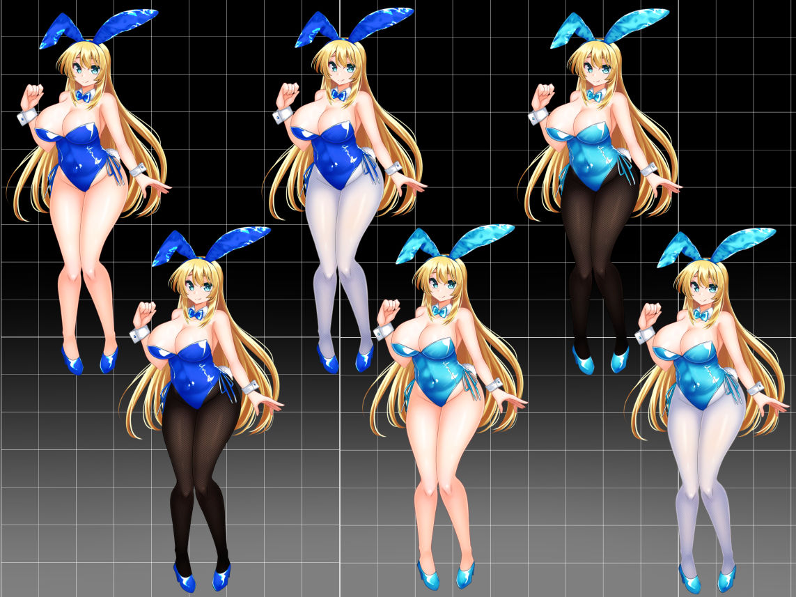 【立ち絵素材】カラーバニーガール