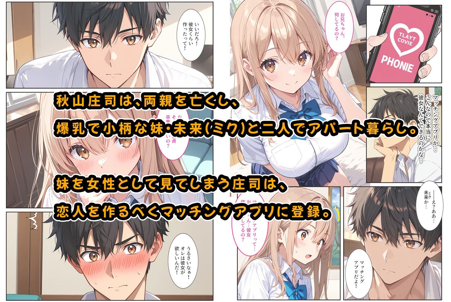 マッチングアプリで現れた爆乳妹に誘惑されて孕ませました！