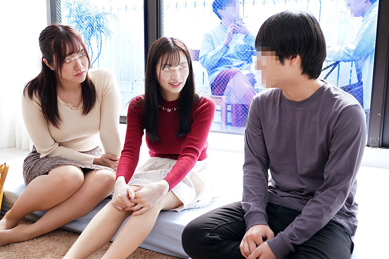 一般男女モニタリングAV マジックミラーの向こうには愛する旦那たち!巨乳ママ友2人組が初対面の童貞くんをW筆おろし!旦那よりも遥かにおっきい年下デカチ○ポに火照ってしまったご無沙汰人妻2人のチ○ポ奪いあいハーレム逆3P連続中出し!