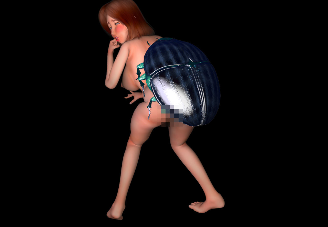 【イラスト 2作品セット！！】陵●リョナ蟲姦〜「ミミズと交尾する少女」＆「コガネムシ男と蟲姦させられる少女」