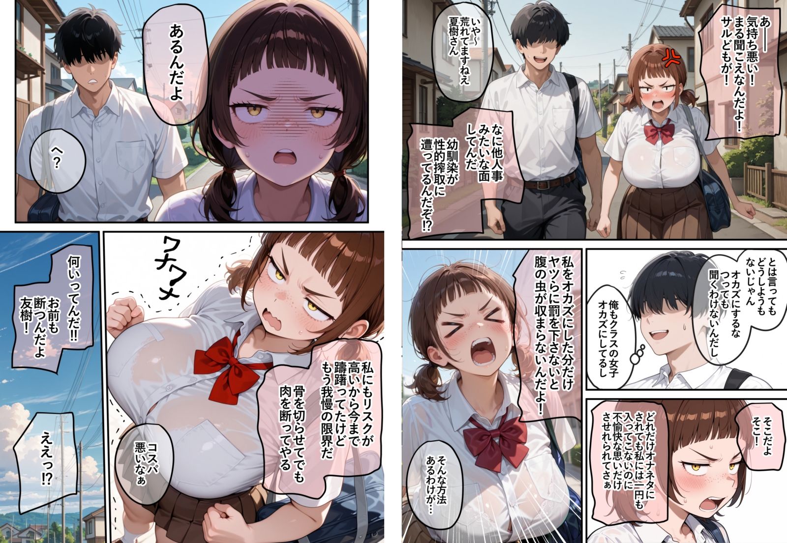 男子のオナネタTier1の芋顔巨乳幼馴染は昨日俺とセックスした