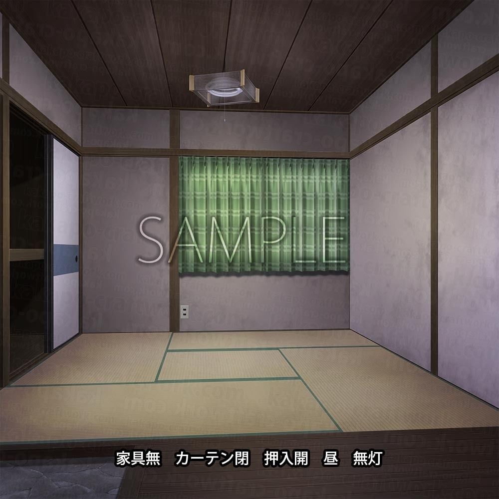 背景素材 昭和っぽい四畳半アパート