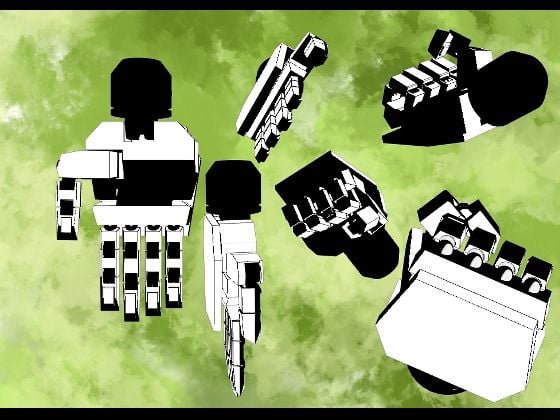 クリップスタジオ専用3D可動オブジェクトのロボット