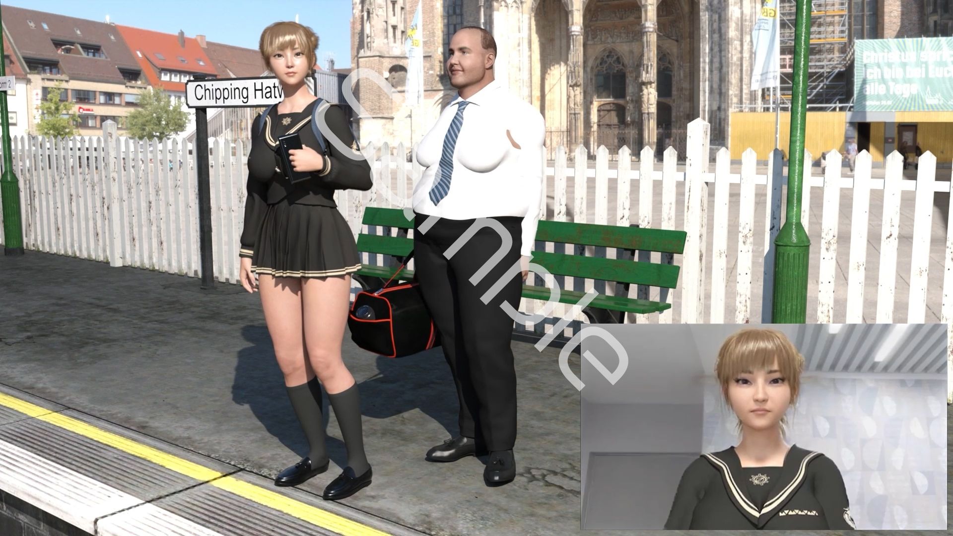 【▲100●100】生徒会長 一ノ瀬廻里・県警からの事情聴取で、自らの盗撮被害動画の確認を強いられる:Vol.R006『早朝の駅でのスカート内盗撮被害』