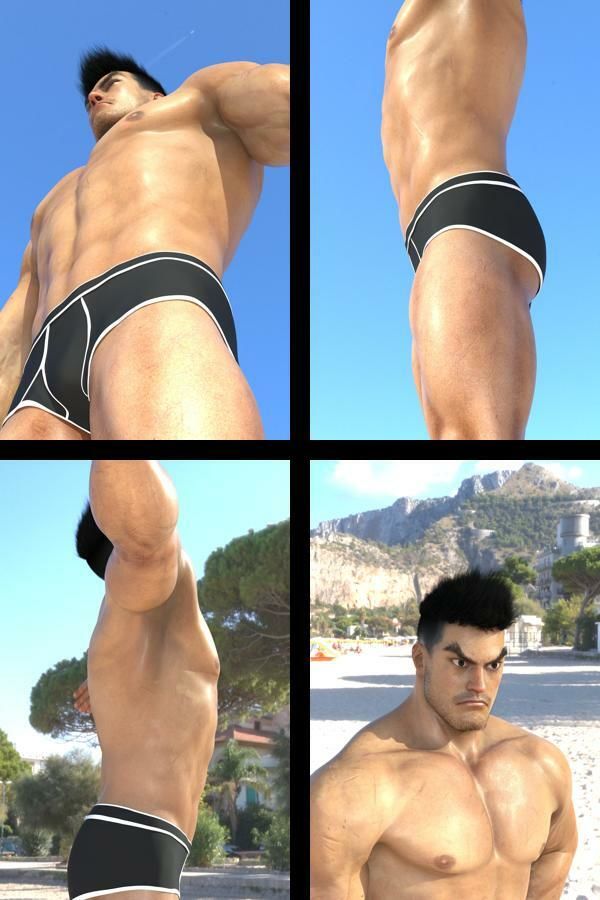 『理想の彼氏を3DCGで作ります』から生まれたバーチャルヒーロー「檜山 鉄男(ひやまてつお)」のボディビルダーモデル風写真集:IronMountain_01