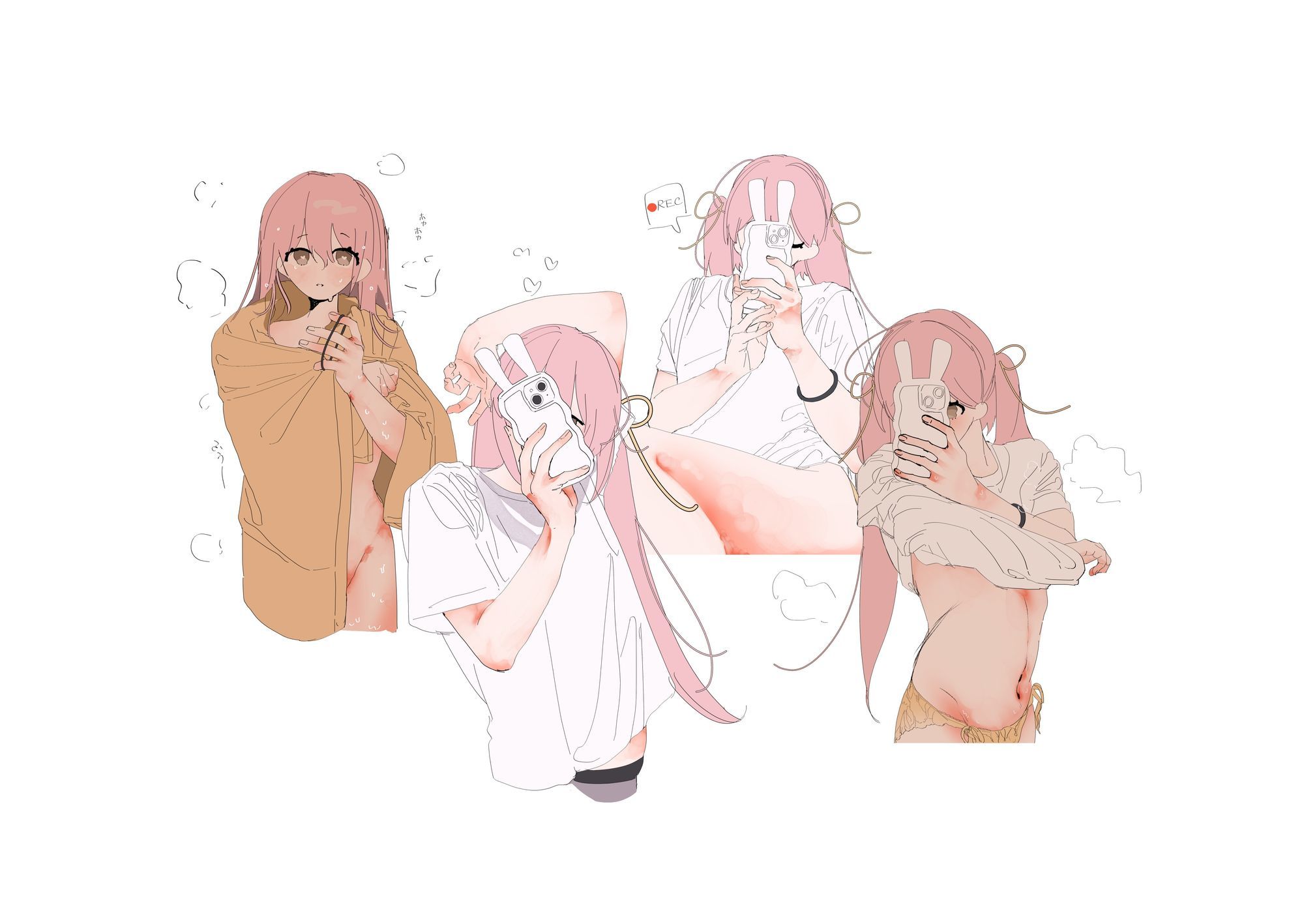 自撮りちゃんがちょっとえっちな目に遭うだけ1〜3