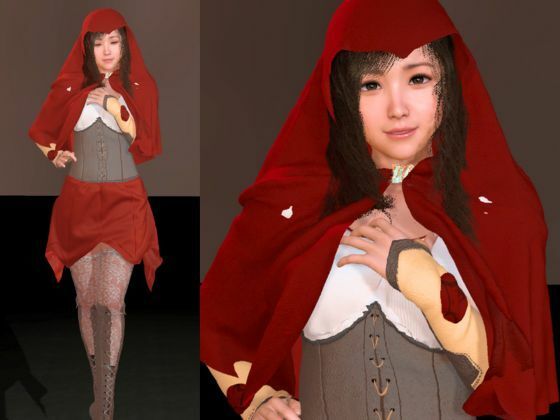 【3D動画】イケメン狼と赤ずきんちゃんは発情期!満月の夜にこっそり野外いちゃらぶ