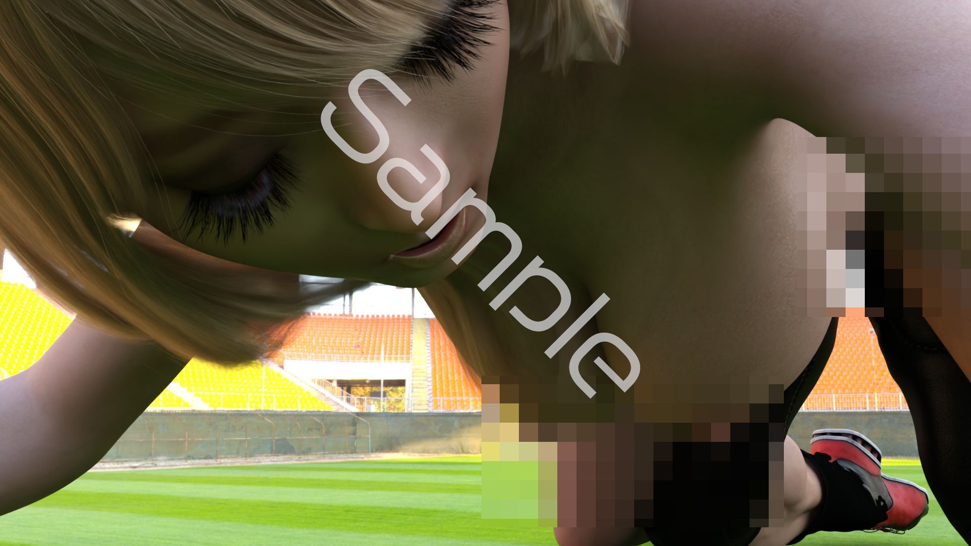 【△100】古舘友梨 陸上部の助っ人として大会に出たところ、同じスタジアムに来ていたアメフト部の男子に犯●れる Vol.002（おっぱい丸出し・バック）