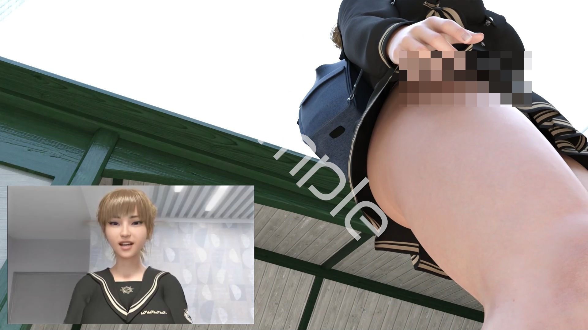 【▲100●100】生徒会長 一ノ瀬廻里・県警からの事情聴取で、自らの盗撮被害動画の確認を強いられる:Vol.R009『早朝の駅でのスカート内逆さ撮り被害(純白Tバックパンティ・パンチラ動画と顔とを同時撮影の変態行為)』
