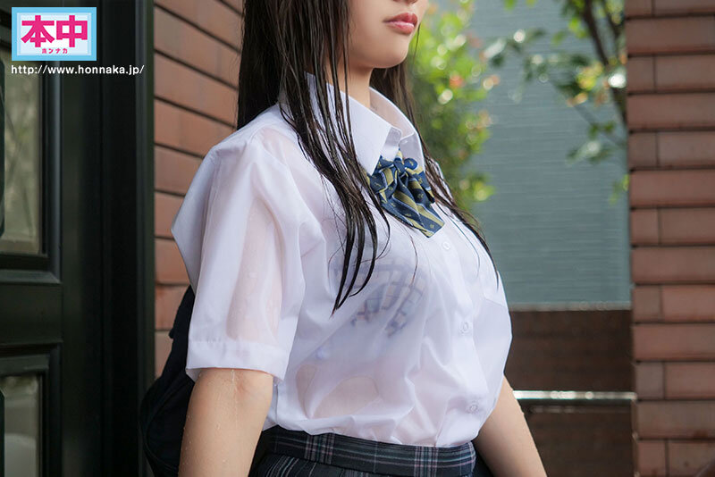 濡れ透けJ●が自宅の軒先で勝手に雨宿りしてたので中出しレ×プ 鈴の家りん