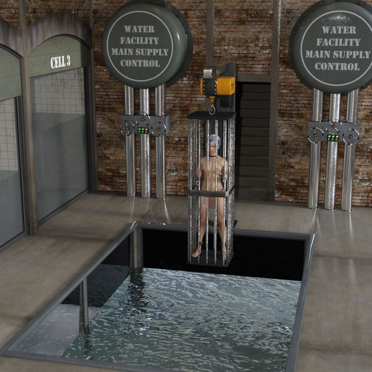 シャウの浣腸プール部屋2