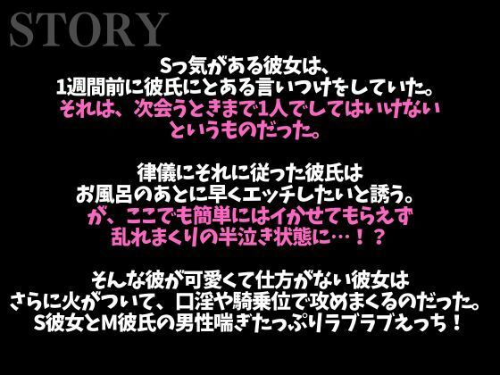 1週間の射精管理に耐えた大人M彼氏の喘ぎまくり生中出しえっち（CV:ジョルジ熊狼×シナリオ:悠希）