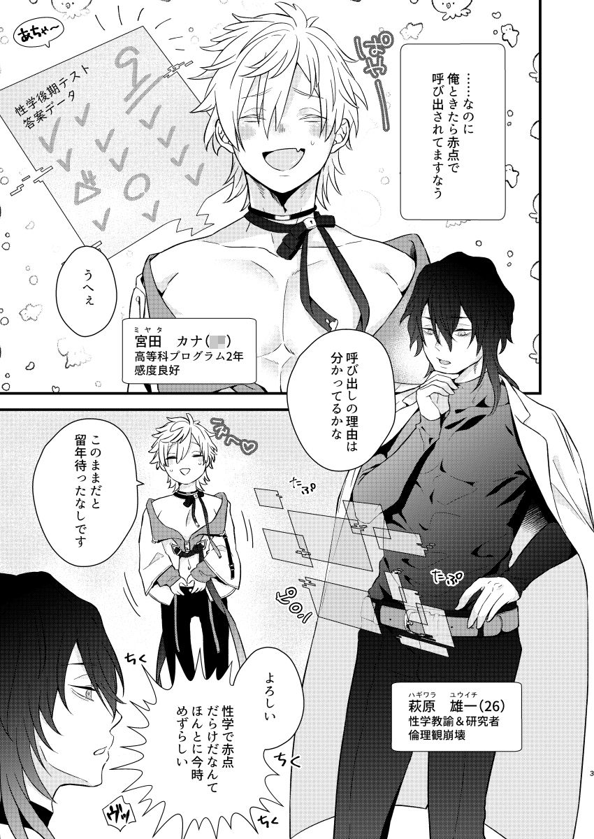 先生専用の実験台になる話。-はじまりは人工触手-