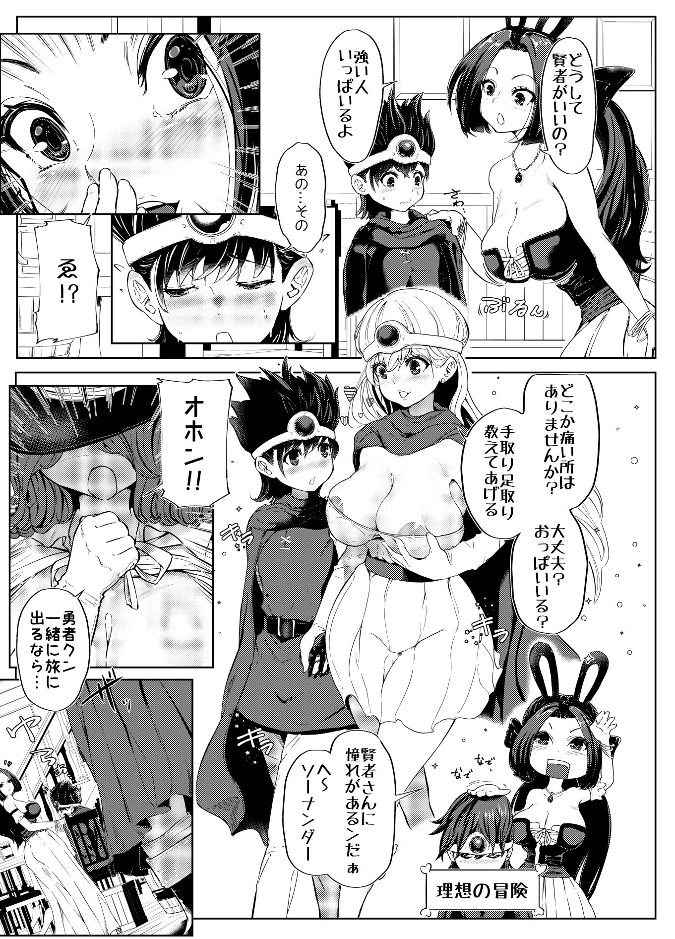 DQ3でHな仲間たち ずっと賢者タイム